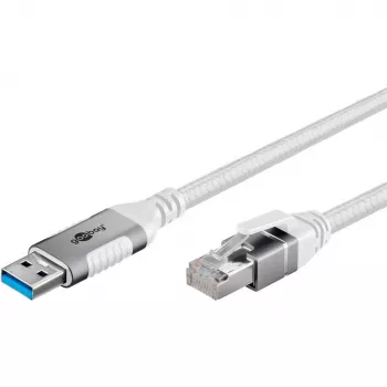 Goobay 74160 – USB 3.0 tipo A – Gigabit Ethernet adapterio laidas 3 m – tinklo adapteris – 1.000 Mbps