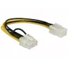 Vidinis maitinimo laidas DeLOCK 83775 0,2 m PCI-E 8 kontaktų į 6 kontaktų