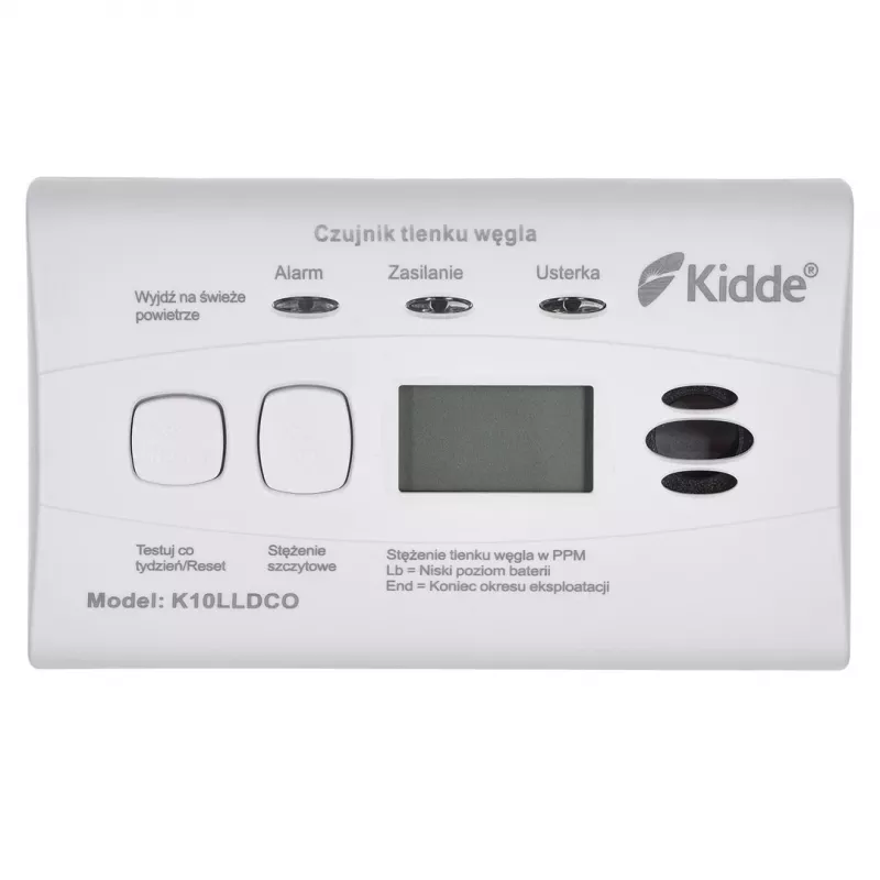 K10LLDCO Kidde anglies monoksido detektorius su LCD ekranu