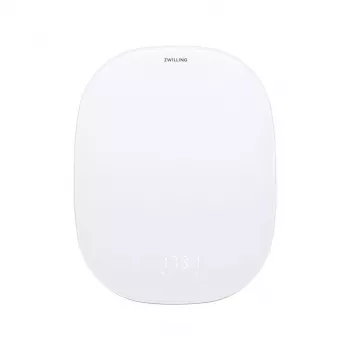 Virtuvinės elektroninės svarstyklės ZWILLING Enfinigy Silver White – 10 kg, 1 g tikslumas, LCD ekranas
