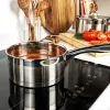 Puodų rinkinys Salter BW06746EU7 – Nerūdijančio plieno 5 dalių rinkinys su dangčiais