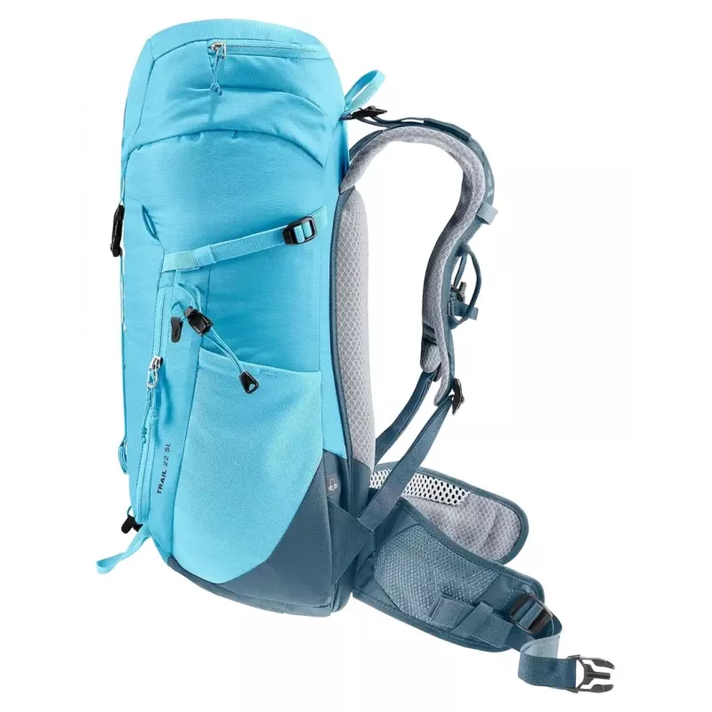 Kuprinė DEUTER Trail 22 SL moteriška žygiams, 22 L, lagūna-atlantas, poliesteris, 990 g