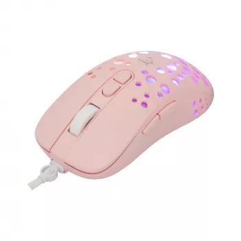 Pelė White Shark GM-9004 Tristan-2 rožinė RGB USB