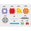 Mini Waffle konstravimo blokeliai 140 vnt. rinkinyje MARIOINEX 902363