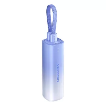Nešiojamas powerbank Vention FHWL0 5000 mAh, mėlynas, 1x USB Type-C, LED indikatoriai