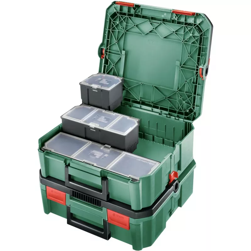 Bosch SystemBox dėžė laikymui, stačiakampė, polipropilenas (PP), juoda, žalia