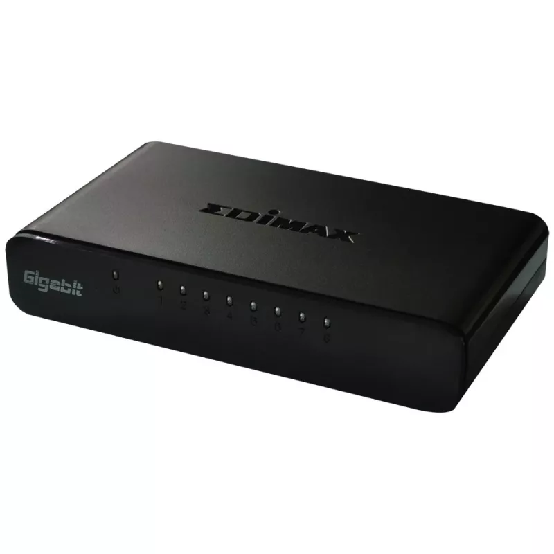 Edimax ES-5800G V3 tinklo jungiklis, nevaldomas Gigabit Ethernet (10/100/1000), juodas