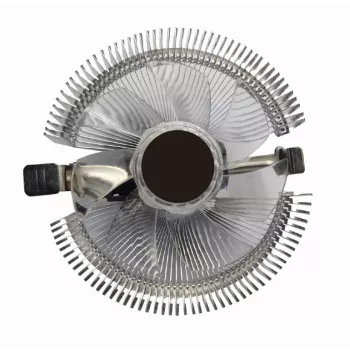 Oro aušintuvas Gembird CPU-HURACAN-X40 — 90 mm ventiliatorius, 800–1600 RPM, LGA 775, permatomas