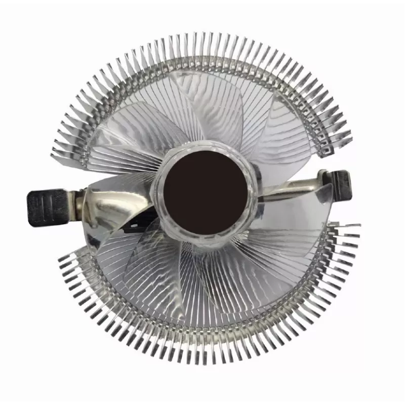 Oro aušintuvas Gembird CPU-HURACAN-X40 — 90 mm ventiliatorius, 800–1600 RPM, LGA 775, permatomas