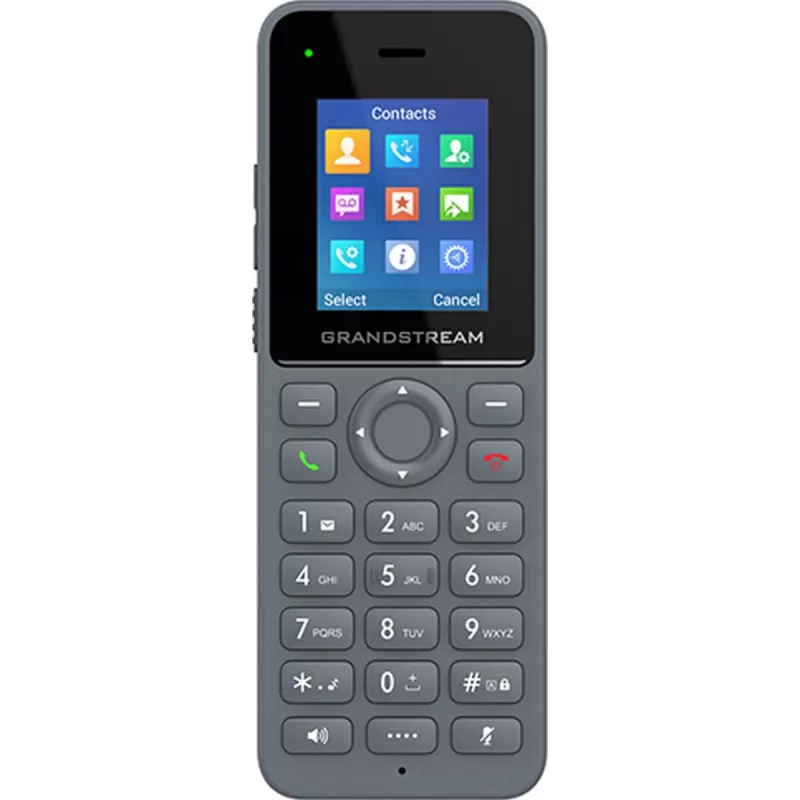 Grandstream DP725 DECT HD ragelis be laido, 1,8 colio TFT spalvotu ekranu, 20 SIP paskyrų ir linijų, push-to-talk, pilkas