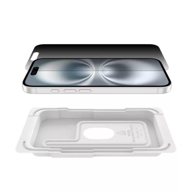 Belkin ScreenForce InvisiGlass Privacy apsauginis stiklas iPhone 16