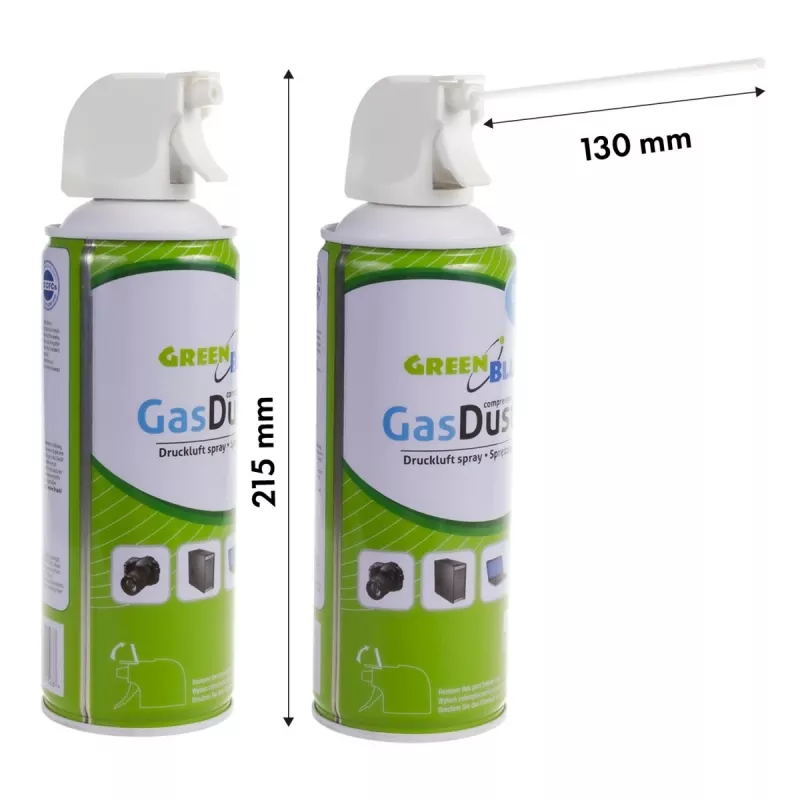 Suspausto oro balionėlis GreenBlue GB400 400ml su pistoletiniu purkštuvu