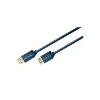 ClickTronic 3m USB 3.0 A/A m/f mėlynas USB laidas (70120)