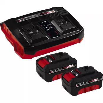 Įkroviklio rinkinys Einhell 2x 4,0 Ah Twincharger AC LED