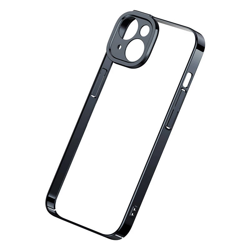Baseus blizgus permatomas dėklas ir grūdintas stiklas iPhone 14 Plus (juoda)