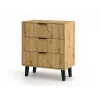 SCANDI 3S plonas ąžuolas ARTISAN komoda