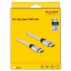HDMI kabelis DeLOCK Ultra High Speed 48 Gbps 8K 60 Hz sidabrinis 3 m