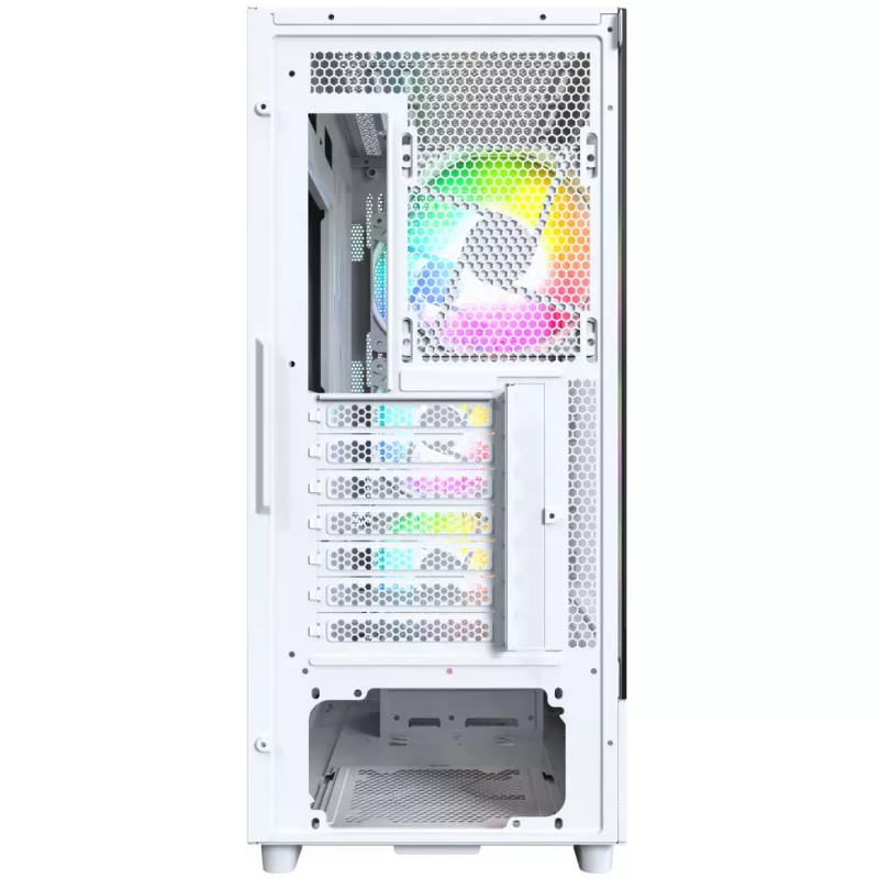 Korpusas Montech X5 Midi Tower Baltas ATX 3x140mm Ventiliatoriai