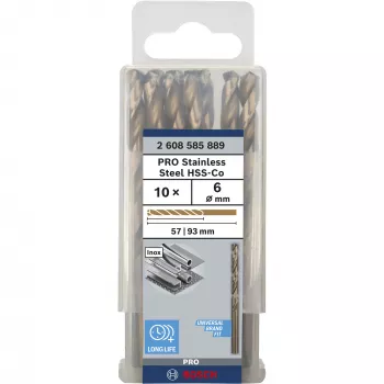Gręžtų rinkinys Bosch HSS Twist Drill Bits Cobalt, 2608585889