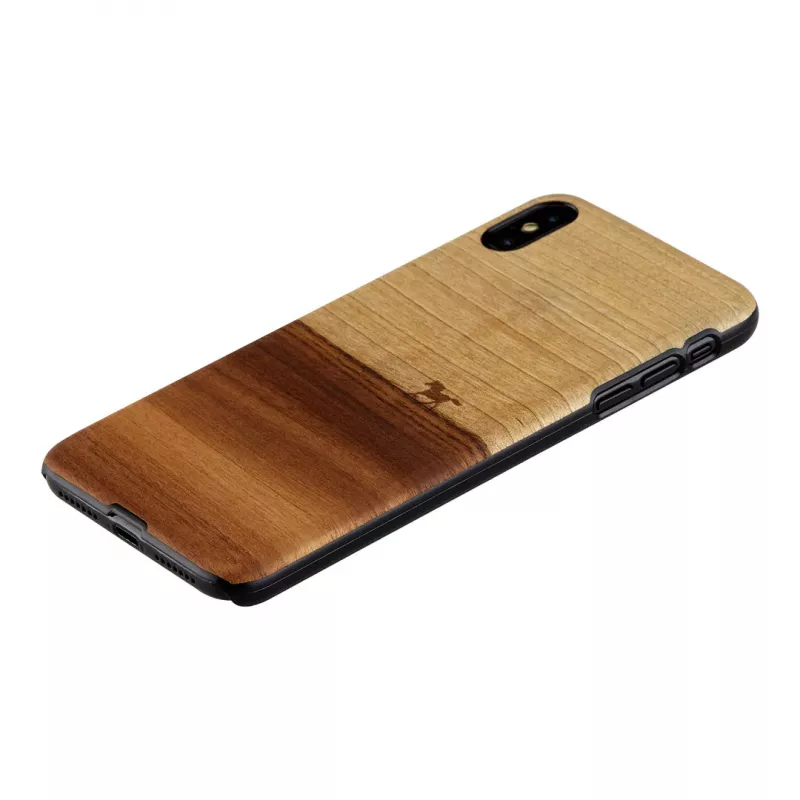Man and Wood apsauginis dėklas iPhone XS Max juodas