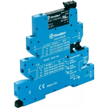 Finder MasterPlus siauras jungimo relė ant DIN bėgelio 39.30.3.230.9024 perjungimo įtampa 24 V/DC