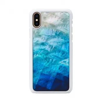 Mobiliojo telefono dėklas iKins iPhone XS/S mėlynas ežeras baltas