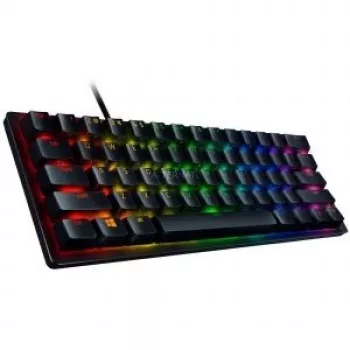Razer Huntsman Mini, žaidimų klaviatūra, juoda, DE išdėstymas, Razer Linear Optical (raudoni) jungikliai