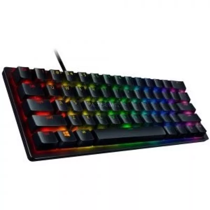 Razer Huntsman Mini, žaidimų klaviatūra, juoda, DE išdėstymas, Razer Linear Optical (raudoni) jungikliai