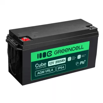 Akumuliatorius AGM VRLA 12V 250Ah IP54 GREENCELL