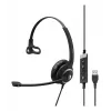EPOS IMPACT SC 230 USB MS II Mono ausinės su USB-A jungtimi, linijiniu skambučių valdymu, sertifikuotos Microsoft (1000578)