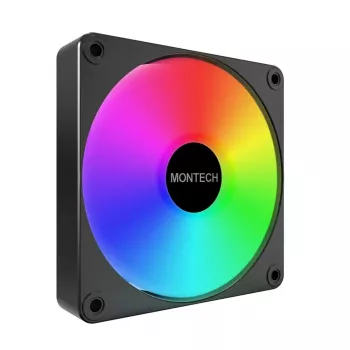 Montech GF120 V2 ARGB 120 mm kompiuterio korpuso ventiliatorius, juodas, 1 vnt.