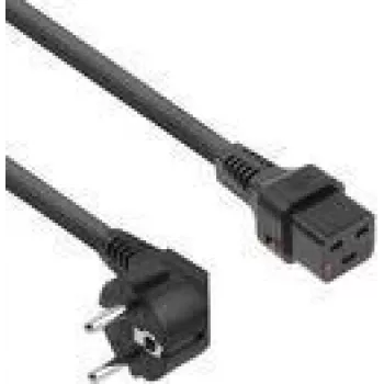 ACT maitinimo laidas CEE 7/7 (kampu) - C19 IEC Lock juodas 2 m, EL262S
