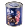 Šlapias šunų ėdalas Brit Premium by Nature ėriena su grikiais 800 g, be grūdų, suaugusiems šunims, skardinė