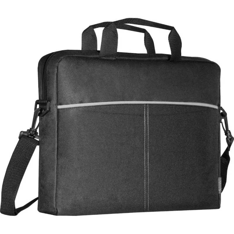 Dėklas nešiojamam kompiuteriui DEFENDER Lite 39,6 cm (15,6 col.) juodai pilkas, poliesteris, užtrauktukas, rankena, nuimamas peties diržas