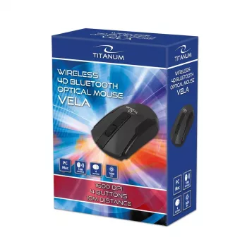 Pelytė Esperanza TM123 Wireless Bluetooth 4D Vela juoda