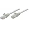 Intellinet tinklo jungiamasis laidas, Cat6, 1m, Pilka, CCA, U/UTP, PVC, RJ45, Auksuoti kontaktai, Apsaugotas nuo užkabėjimo, Su gaubtuku, Viso gyvenimo garantija