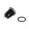Apšviestas vandalams atsparus mygtukas Lamptron LAMP-SW2004-H, juodas polikarbonatas, baltas taškas