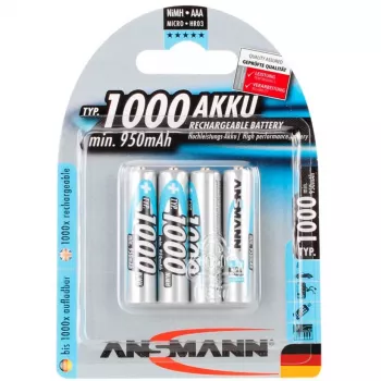 Buitinė įkraunama baterija AAA Ansmann 5030882