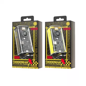 WEKOME Power Bank WK-WP-345_BLACK, 1000 mAh greitas įkrovimas