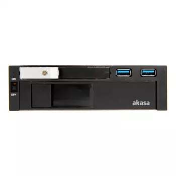 Akasa AK-IEN-01 priedų lizdo plokštė 2.5/3.5 juoda