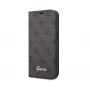 GUESS knyginis dėklas Apple iPhone 14 Pro Max, guma/silikonas, juodas