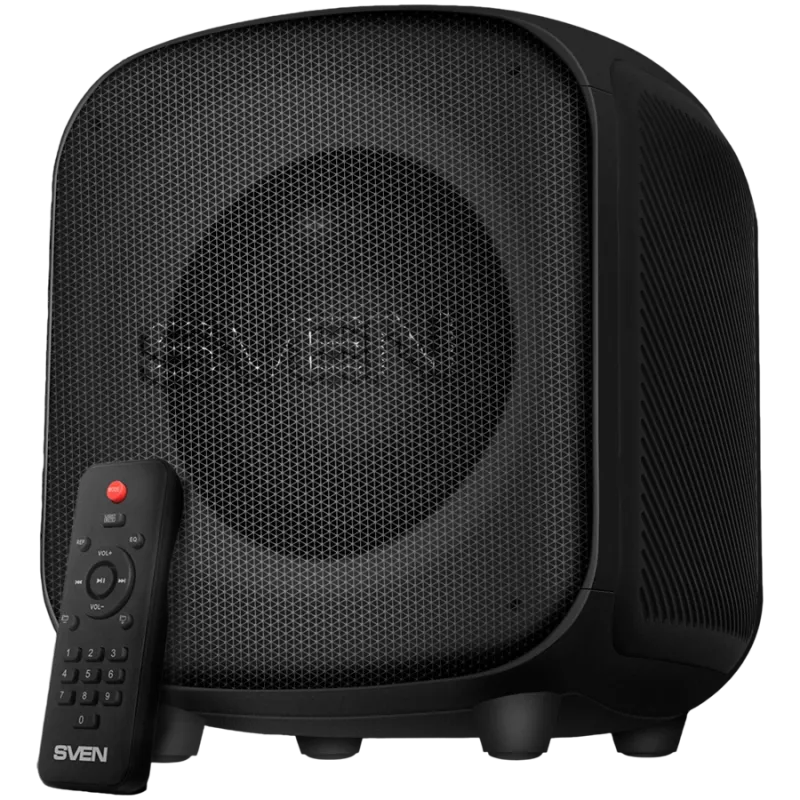 Garsiakalbis SVEN PS-555, juodas, galia 65 W (RMS), TWS, Bluetooth, USB, microSD, nuotolinio valdymo pultas, ličio baterija