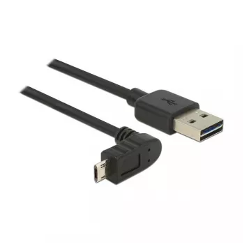USB kabelis DeLOCK 83857 USB 2.0 3 m USB A Micro-USB B Juodas