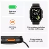 Apple Watch Ultra 3 GPS + Cellular 49mm natūralaus titano korpusas su šviesiai mėlynu Alpine Loop dirželiu - vidutinis