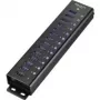 USB šakotuvas Renkforce 13+1 prievadai Model 1299048, aliumininis korpusas, montuojamas ant sienos