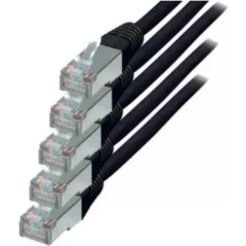 ShiverPeaks S/CONN Cat.6 S/FTP 0,25 m Juodas tinklo kabelis