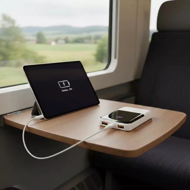Powerbank everActive EB-10Q 10 000 mAh, 2× USB išėjimai, 22,5W QC4.0