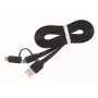 USB kabelis Gembird CC-USB2-AMLM2-1M, 1 m, USB A – Micro-USB B / Lightning