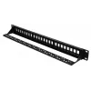Pataisų skydas Extralink 24 prievadų U/UTP (UTP) modulinis, 1U, juodas, 482,6 mm pločio