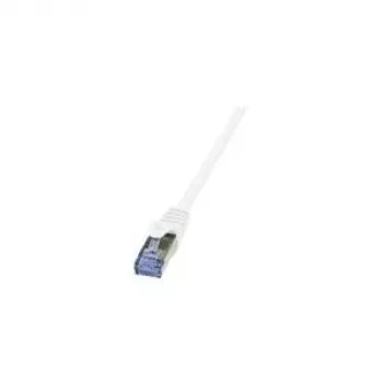Tinklo kabelis LogiLink 0,25 m RJ-45 Cat6a Baltas